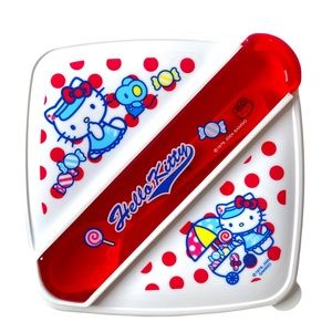 Hello Kitty lunch box with Utensils